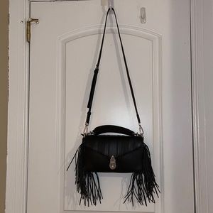 Brand new Calvin Klein black leather shoulder bag